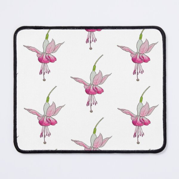 Item preview, fuchsia flower pattern designed and sold by dreamtravel.