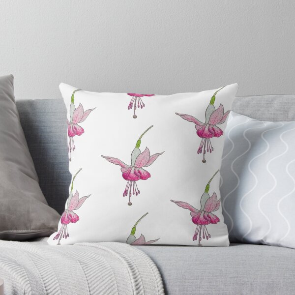 Item preview, fuchsia flower pattern designed and sold by dreamtravel.