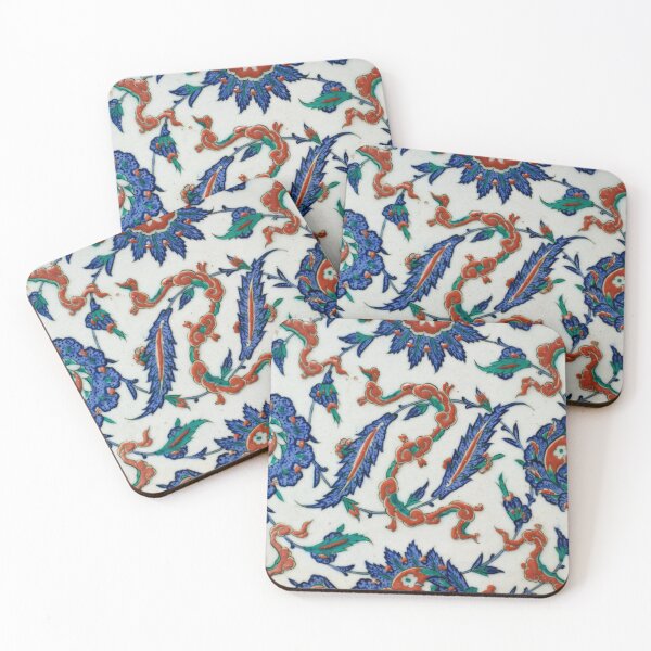 Item preview, Arabic tile in floral style designed and sold by Belsibu.