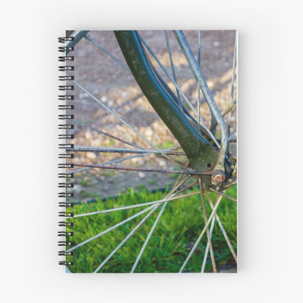 Item preview, Close Up Of A Bicycle Wheel And Spokes With Green Frame In Outdoor Setting designed and sold by Nmallia.