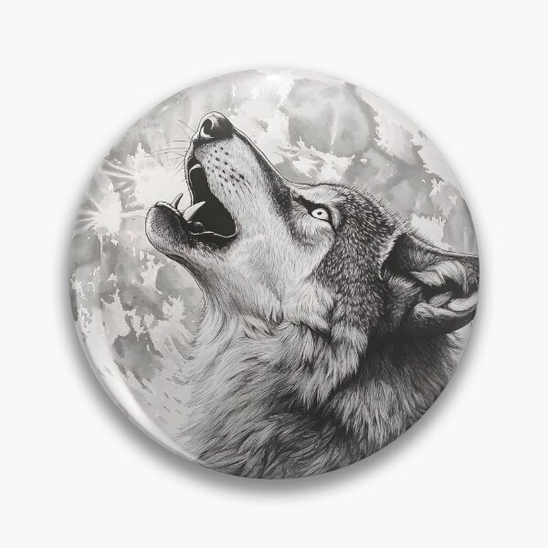 Item preview, Realistic Wolf pencil drawing  designed and sold by Pencil-Art.