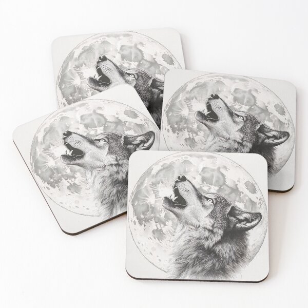 Item preview, Realistic Wolf pencil drawing  designed and sold by Pencil-Art.