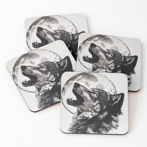 Item preview, Realistic Wolf pencil drawing  designed and sold by Pencil-Art.