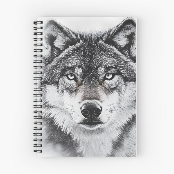 Item preview, Realistic Wolf pencil drawing  designed and sold by Pencil-Art.