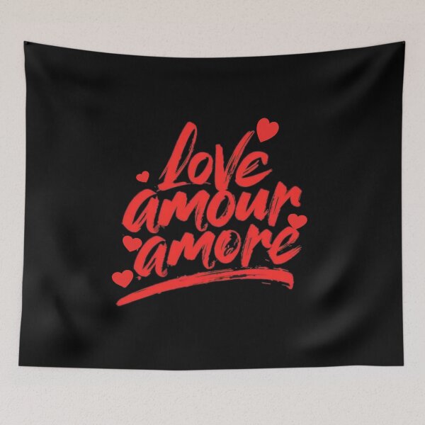 Item preview, Love, amour, amore - red hearts designed and sold by Stefrait-7.
