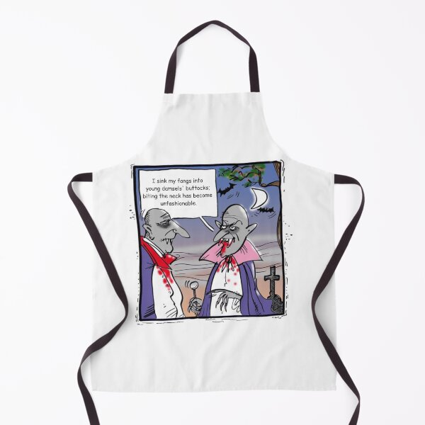 Item preview, Biting the Neck is Unfashionable - Dark Vampire Humor designed and sold by Jack Sieg.