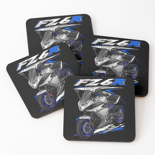 Item preview, Yamaha FZ6R 2017 (Matte Silver) for Motorcycle Riders designed and sold by MotoApparelHub.