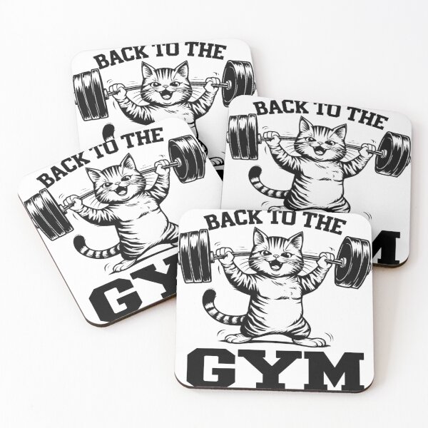 Item preview, Funny Weightlifting Cat  designed and sold by sanorastyle.