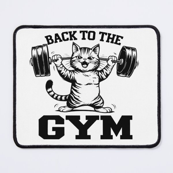 Item preview, Funny Weightlifting Cat  designed and sold by sanorastyle.