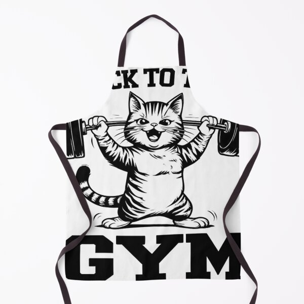 Item preview, Funny Weightlifting Cat  designed and sold by sanorastyle.