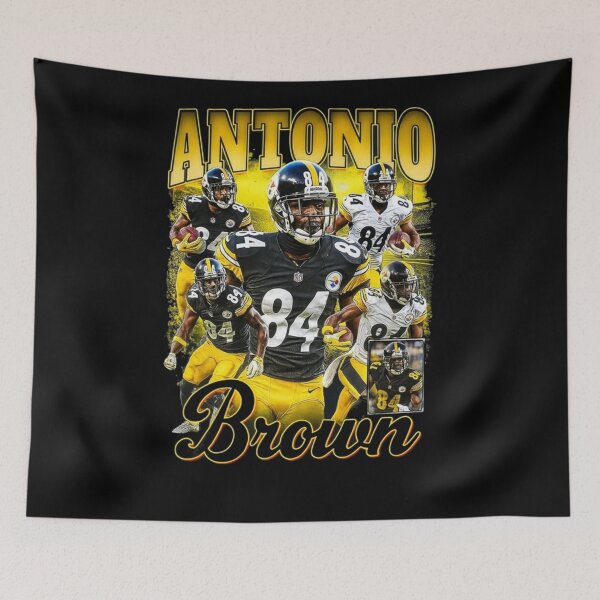 Item preview, Antonio Brown Pittsburgh Football Collage Design designed and sold by TheArtOfCar.