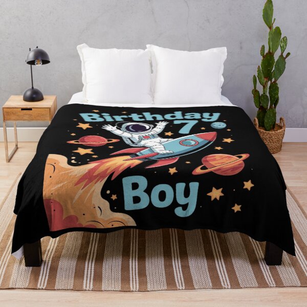 Item preview, Birthday Boy 7 Years Old, Astronaut, Planets in Space designed and sold by joyouartArt.