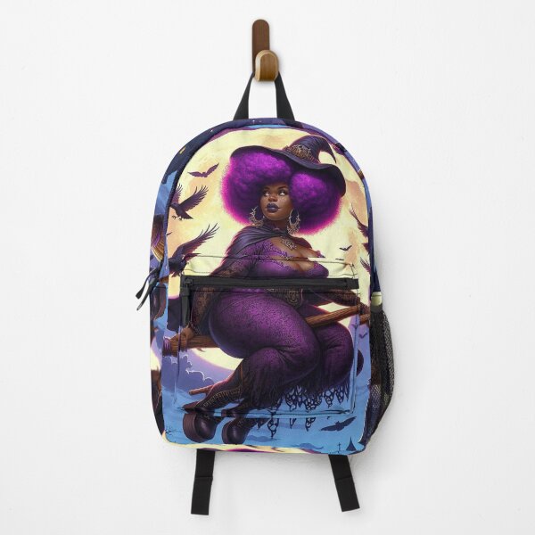 Item preview, Cute Purple Witch – Mystical Moonlit Broom Art designed and sold by Artondra Hall.