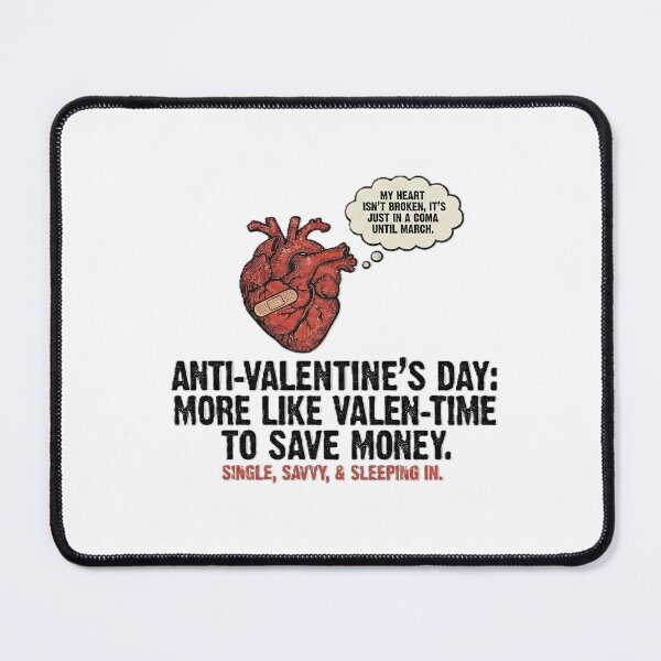 Item preview, Funny Anti-Valentine's Day: Valen-time to Save Money designed and sold by KERK Art and Design.