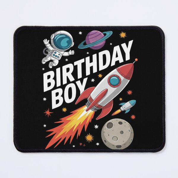 Item preview, Birthday Boy Astronaut Space Theme Birthday Party Matching designed and sold by joyouartArt.