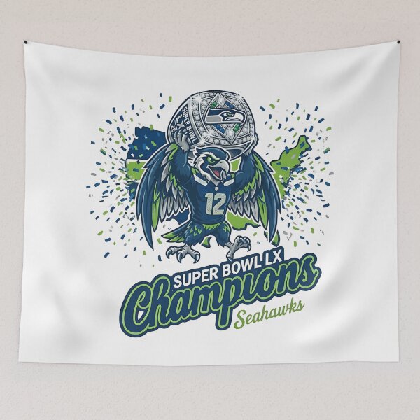 Item preview, champions de Seahawks de Seattle 2026 designed and sold by ethancolestudio.