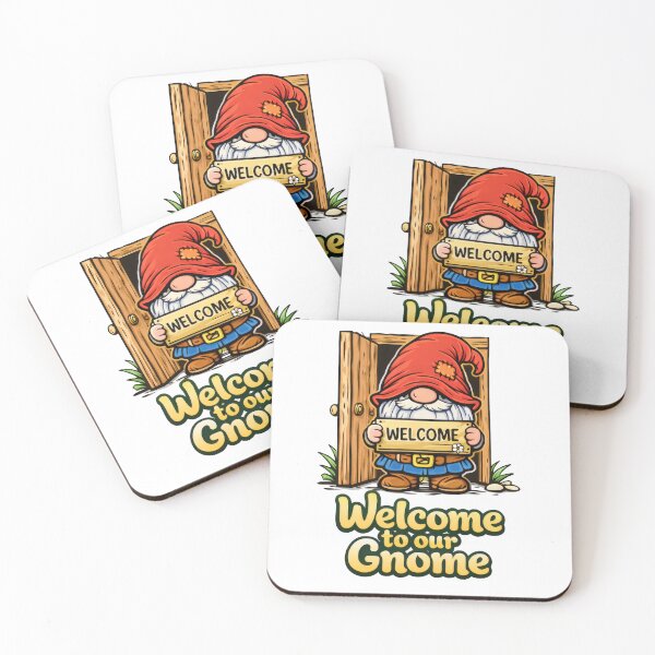Item preview, Welcome to Our Gnome – Cute Garden Gnome Illustration designed and sold by Moriarty's Digital Visions.