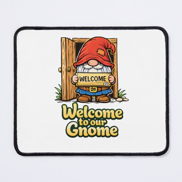 Item preview, Welcome to Our Gnome – Cute Garden Gnome Illustration designed and sold by Moriarty's Digital Visions.
