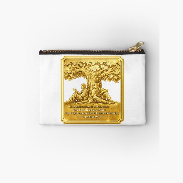 Item preview, Gold Wisdom Mentorship Art, Proverbs 9:9, Christian Business Leadership Scripture Plaque, Encouragement for Teachers, Coaches, Mentors, and Men’s Discipleship designed and sold by TerScott.