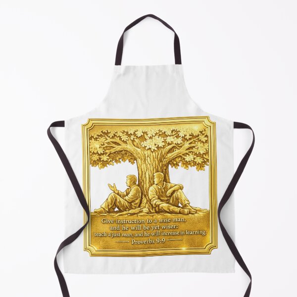 Item preview, Gold Wisdom Mentorship Art, Proverbs 9:9, Christian Business Leadership Scripture Plaque, Encouragement for Teachers, Coaches, Mentors, and Men’s Discipleship designed and sold by TerScott.