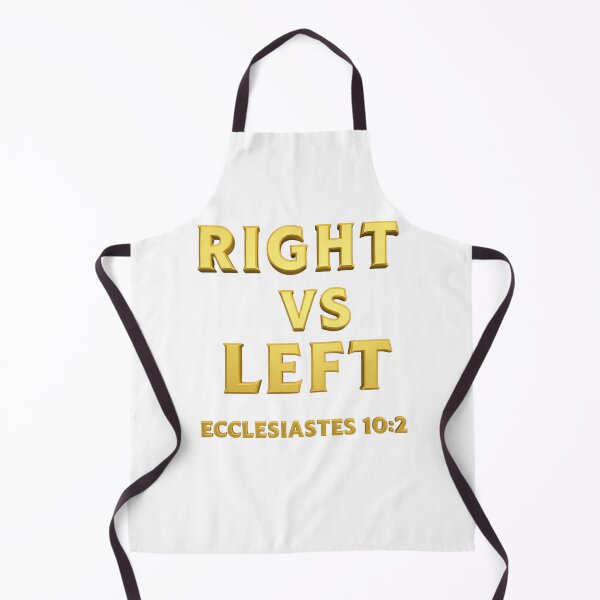 Item preview, RIGHT VS LEFT - Golden 3D Ecclesiastes 10:2 Biblical Wisdom designed and sold by PatriotPrint.