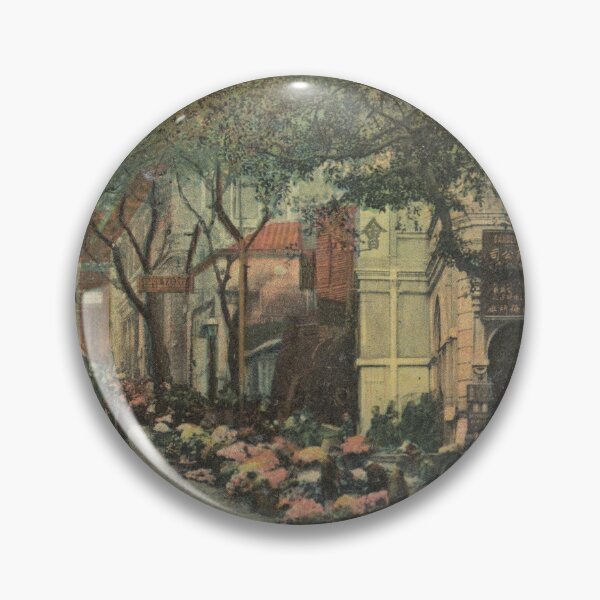 Item preview, Vintage 1900s China Postcard - Flower Street, Hong Kong designed and sold by maisielabmouse.