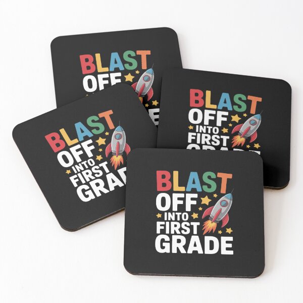 Item preview, Blast Off Into 1st Grade First Day Of School Space Rocket designed and sold by DigitaldeligArt.