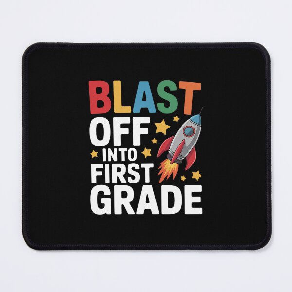 Item preview, Blast Off Into 1st Grade First Day Of School Space Rocket designed and sold by DigitaldeligArt.