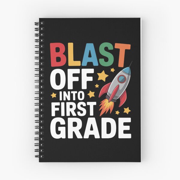 Item preview, Blast Off Into 1st Grade First Day Of School Space Rocket designed and sold by DigitaldeligArt.