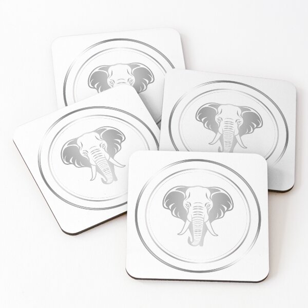 Item preview, Silver Elephant Head in Silver Circles designed and sold by Soulstar Designs.