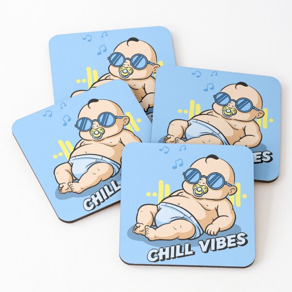 Item preview, Chill Baby Vibes – Cute Relaxed Cartoon Baby Design designed and sold by MartynaKanik.