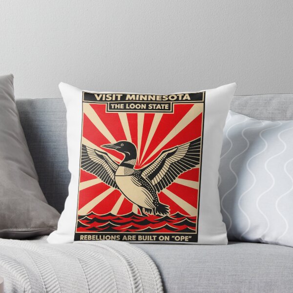 Item preview, Rebel Loon Visit Minnesota – The Loon State Retro Red Propaganda Poster designed and sold by C3J7.