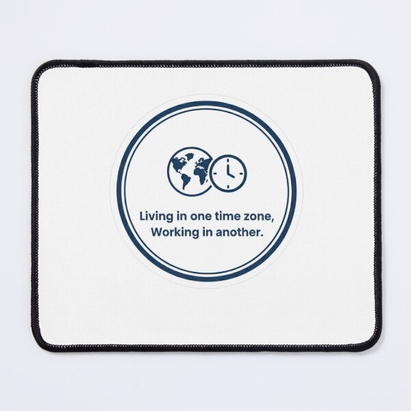 Item preview, Digital Nomad Time Zone Sticker - Working in a Different Time Zone designed and sold by ZYNORAworld.