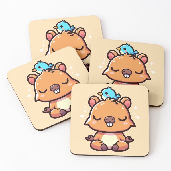 Item preview, Zen Capybara Meditating - Funny Relaxed Animal designed and sold by GREENZ0NE.