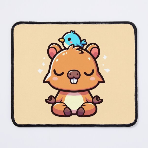 Item preview, Zen Capybara Meditating - Funny Relaxed Animal designed and sold by GREENZ0NE.