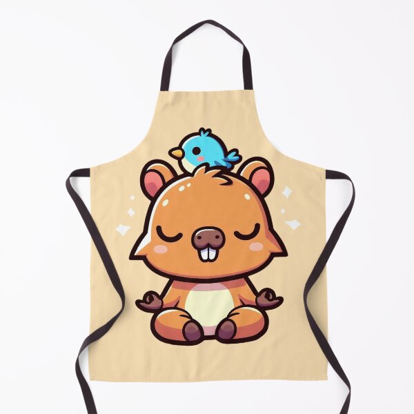 Item preview, Zen Capybara Meditating - Funny Relaxed Animal designed and sold by GREENZ0NE.