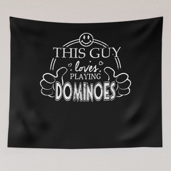 Item preview, Guy Loves Playing Dominoes designed and sold by shoppzee.