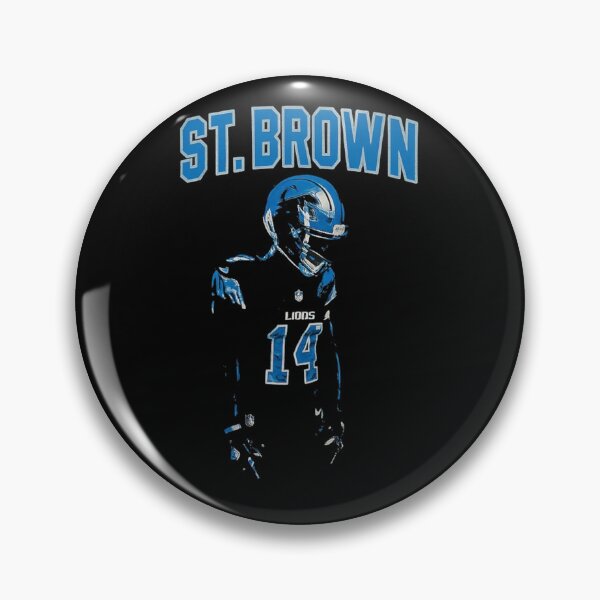 Item preview, Amon-Ra St. Brown Detroit Lions Football Design designed and sold by TheArtOfCar.