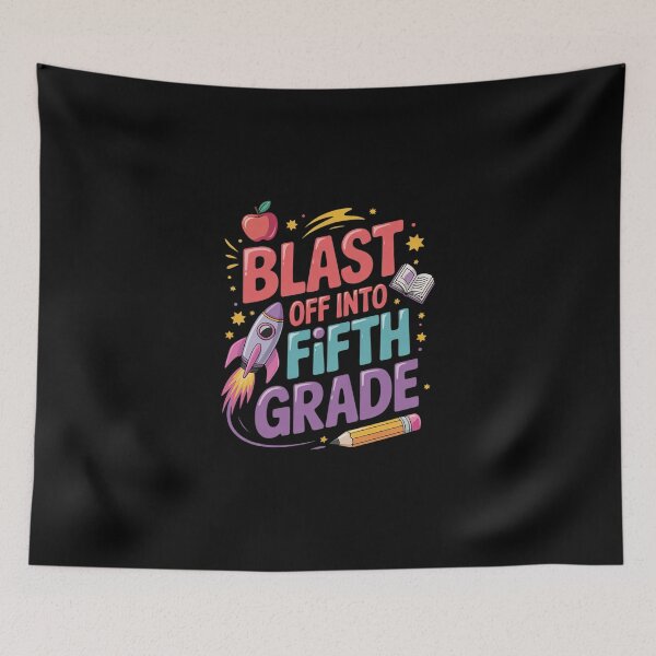 Item preview, Blast Off Into 5th Grade First Day Of Fifth Grade designed and sold by DigitaldeligArt.