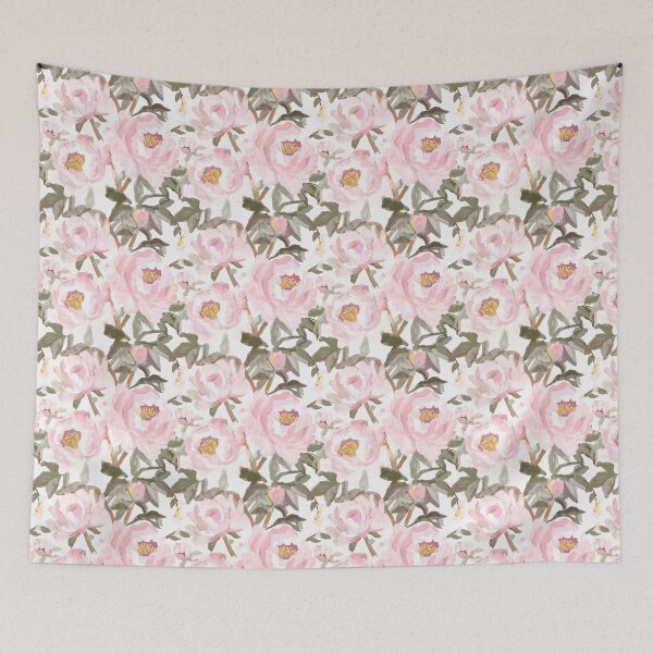 Item preview, Vintage Oil Painted Pink Peonies with Soft Romantic Petals, Antique Floral Still Life Inspired by Classic Botanical Art and Old World Elegance designed and sold by SILVERAPPLE.