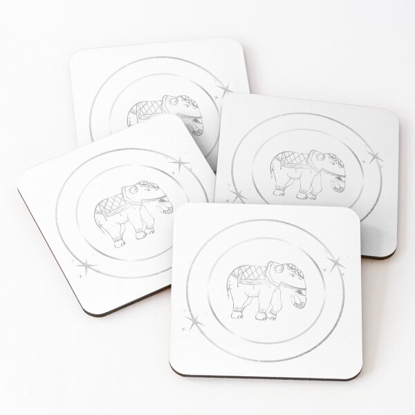 Item preview, Silver Elephant in a Star Circle Frame designed and sold by Soulstar Designs.