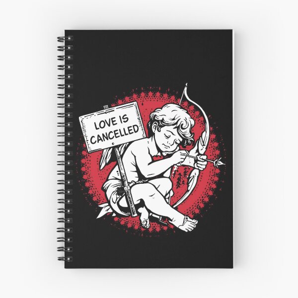 Item preview, Cupid sitting with a protest sign saying “Love Is Cancelled” 10 designed and sold by Neon G.
