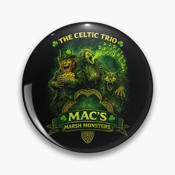 Item preview, Mac’s Marsh Monsters – Celtic Trio Crest designed and sold by MACodDesigns.