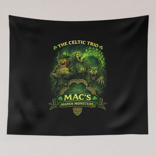 Item preview, Mac’s Marsh Monsters – Celtic Trio Crest designed and sold by MACodDesigns.