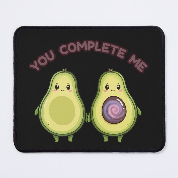 Item preview, You Complete Me - Cute Avocado Couple designed and sold by ArtByMarcy.