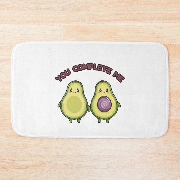 Item preview, You Complete Me - Cute Avocado Couple designed and sold by ArtByMarcy.