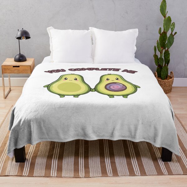 Item preview, You Complete Me - Cute Avocado Couple designed and sold by ArtByMarcy.