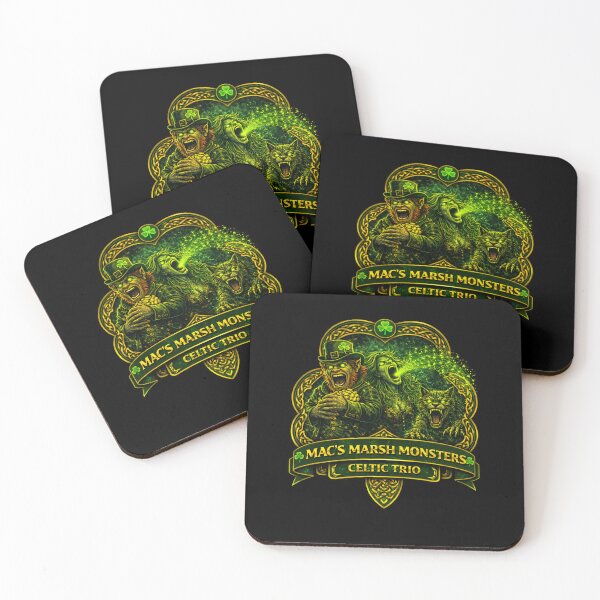 Item preview, The Celtic Trio – Mac’s Marsh Monsters Badge designed and sold by MACodDesigns.