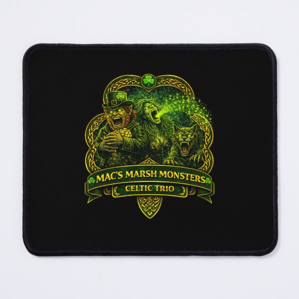Item preview, The Celtic Trio – Mac’s Marsh Monsters Badge designed and sold by MACodDesigns.