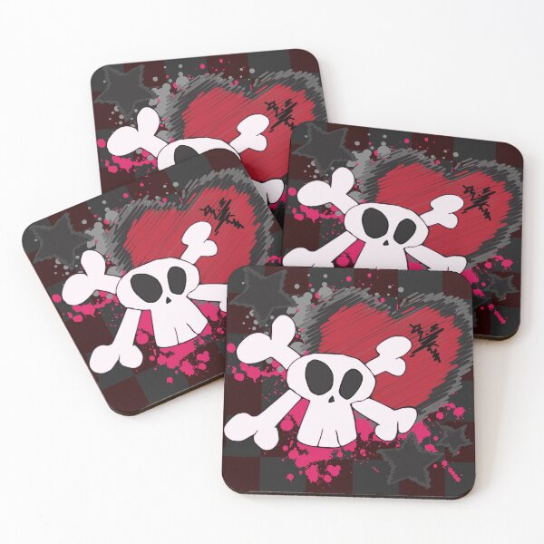 Item preview, skulls and heart designed and sold by skulls and rock.